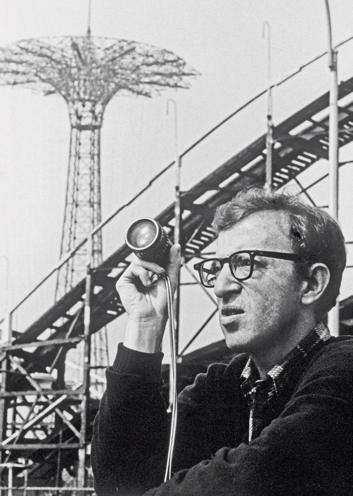 Woody Allen on location at Coney Island during shooting for one of his - photo 2