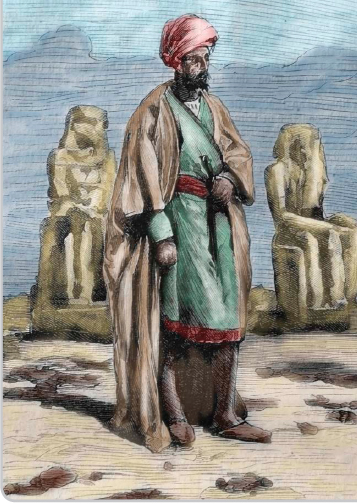 The Moroccan explorer Ibn Battuta is depicted on his travels through Egypt - photo 4