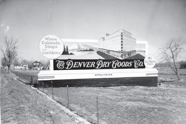 A 1930s40s roadside billboard advertises the store Where Colorado Shops with - photo 4