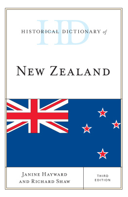 Janine Hayward Historical Dictionary of New Zealand