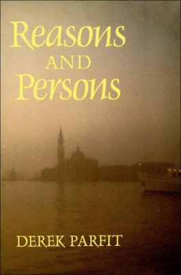 Derek Parfit Reasons and Persons