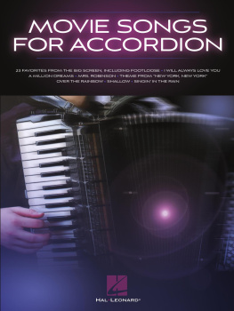 Hal Leonard Corp. Movie Songs for Accordion