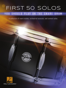 Hal Leonard Corp. - First 50 Solos You Should Play on Snare Drum