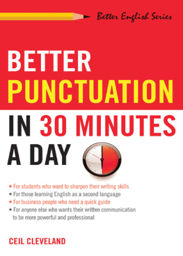 Ceil Cleveland - Better Punctuation in 30 Minutes a Day