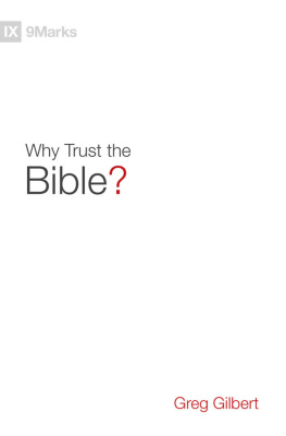 Greg Gilbert Why Trust the Bible?