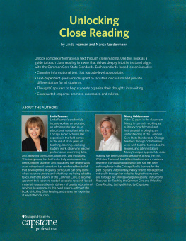 Linda Feaman Unlocking Close Reading