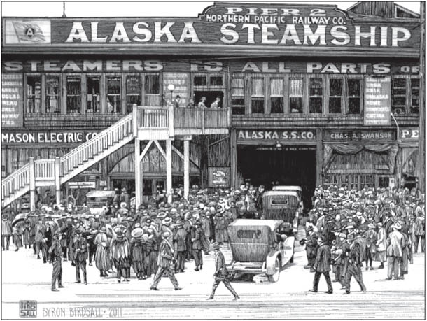 North to the Future Alaska Steamship Co Pier 2 Seattlec 1927 The Merchant - photo 4