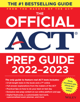 ACT The Official ACT Prep Guide 2022-2023