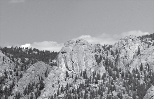The Twin Owls granite rock formation on the north side of Estes Park is a - photo 6