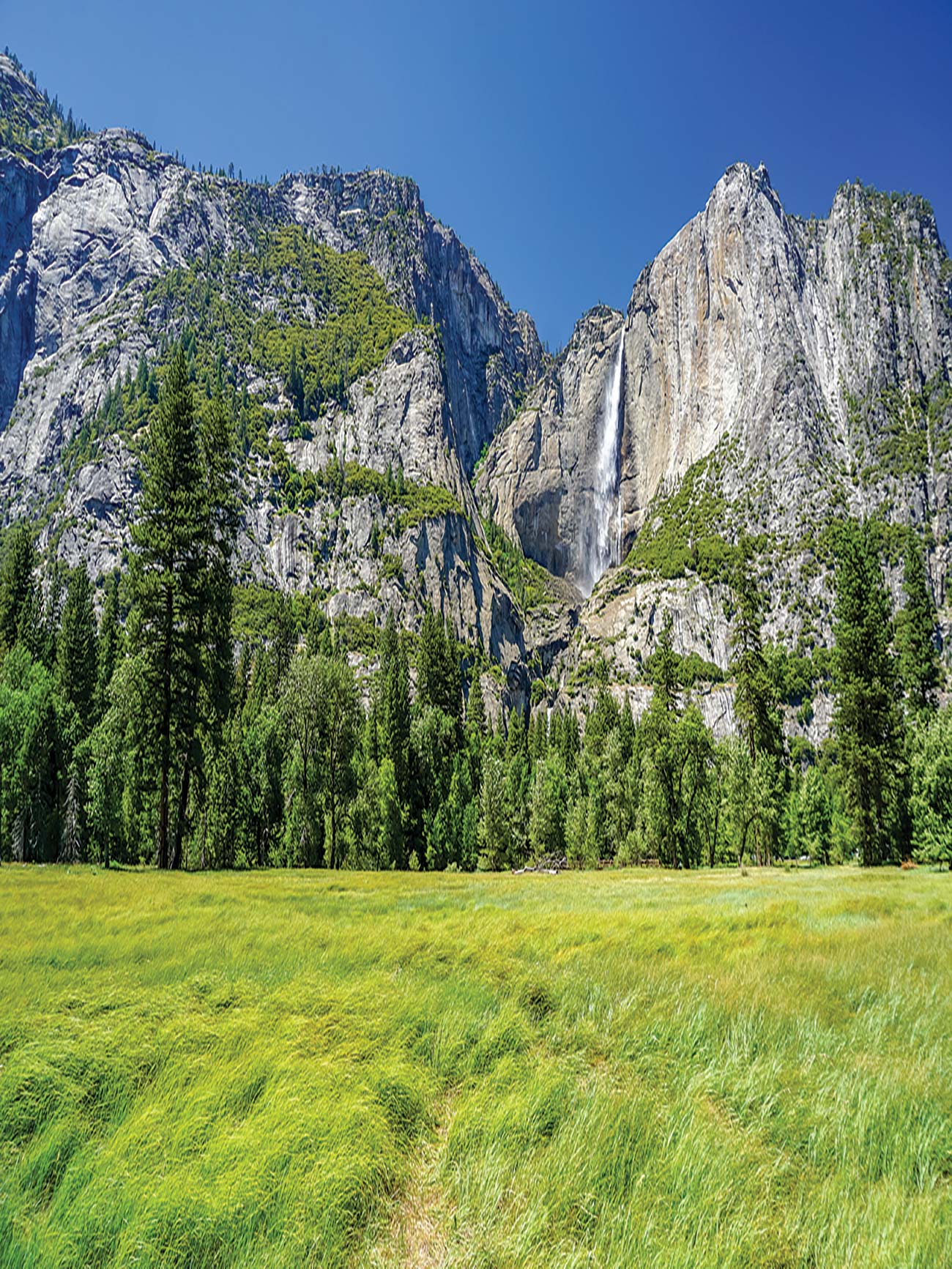 Yosemite Falls Tenaya Lake Plunging waterfalls stark granite alpine - photo 7