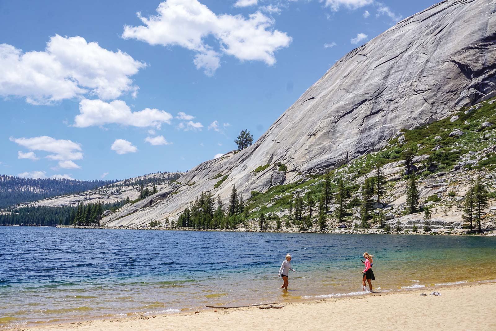 Tenaya Lake Plunging waterfalls stark granite alpine lakes pristine - photo 8