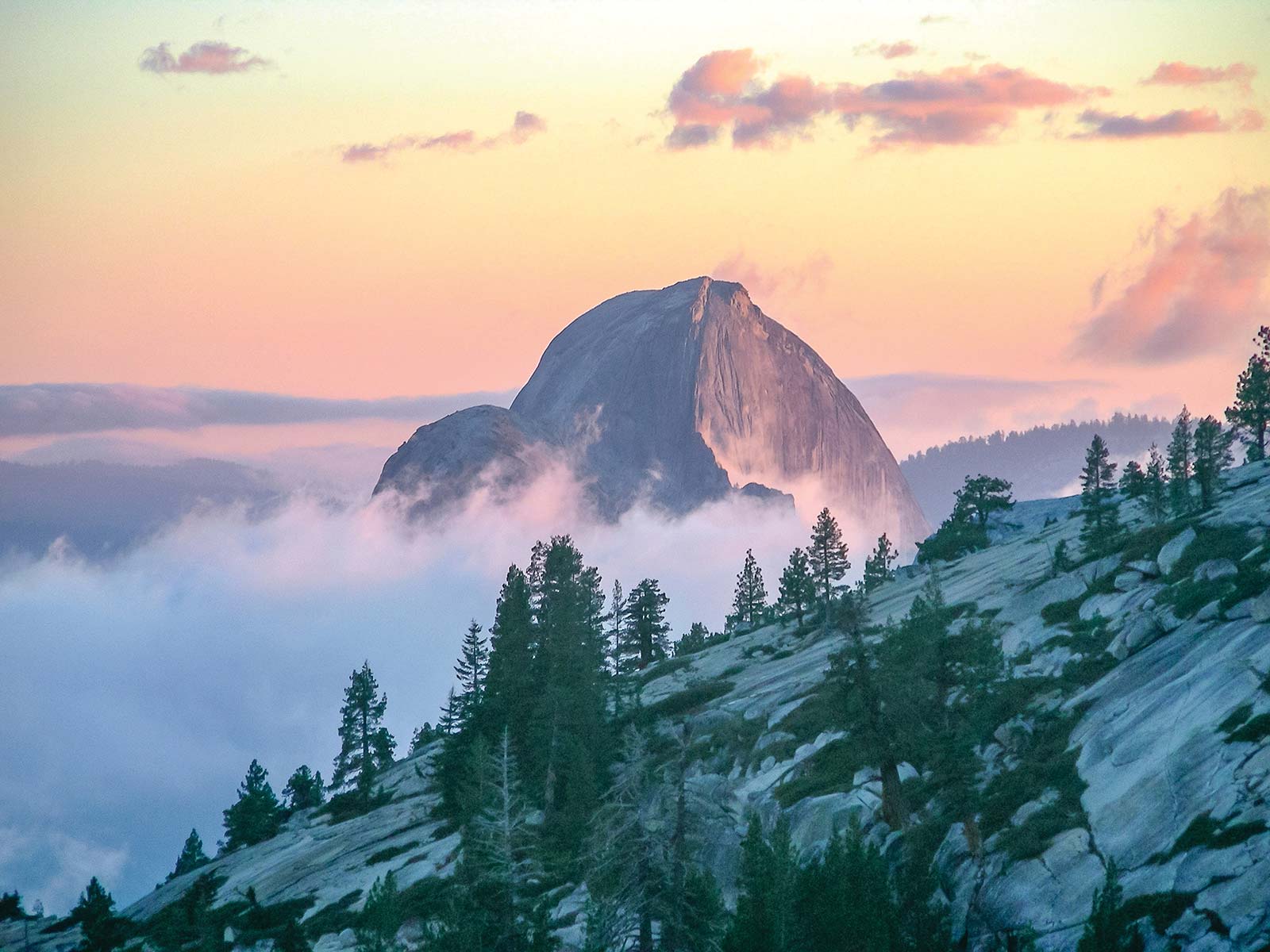 Half Dome in the clouds Just 75 miles 121 km south of Yosemite are two - photo 11