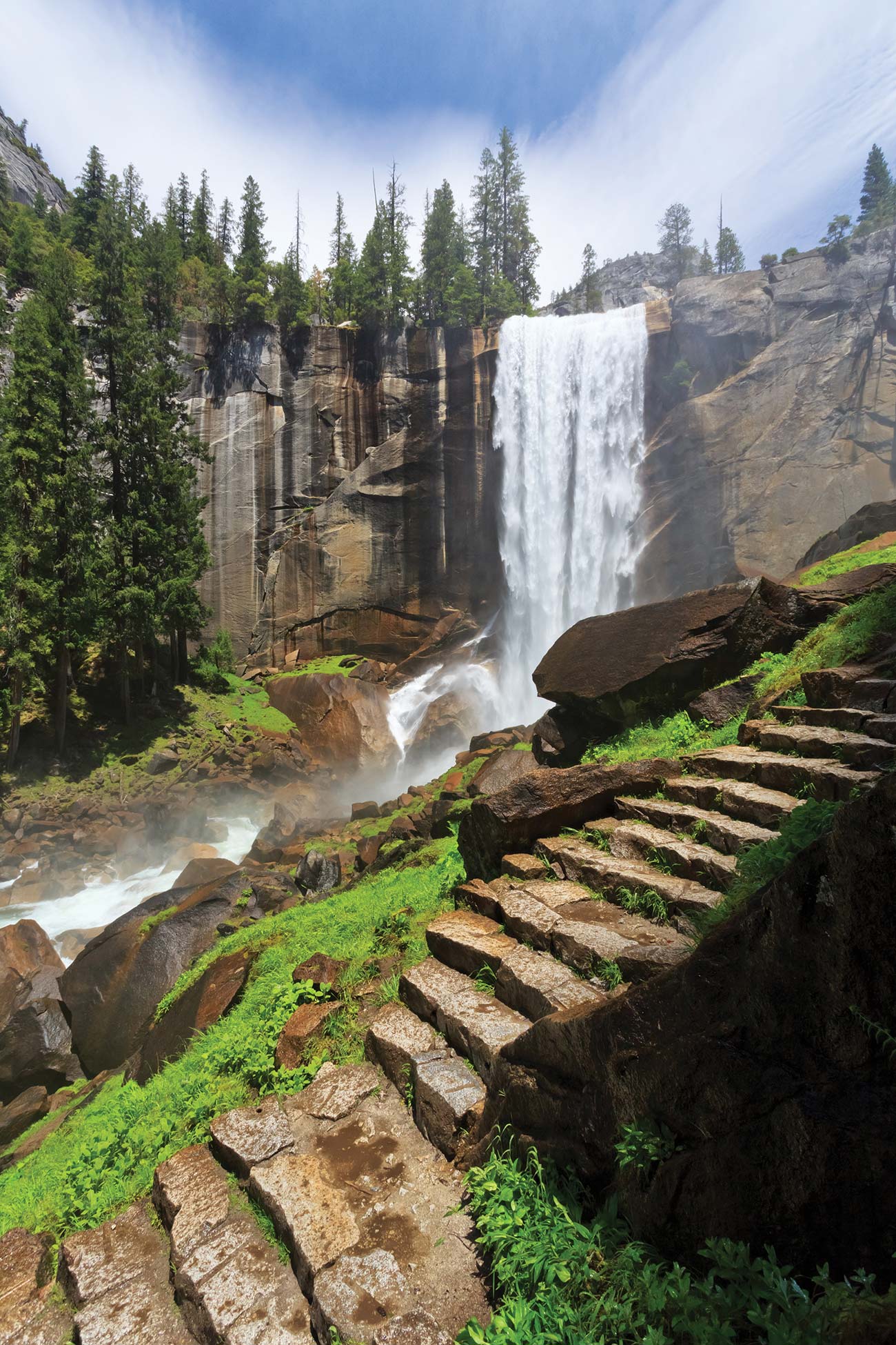 Every park visitor should climb this popular granite stairway where the mist - photo 22