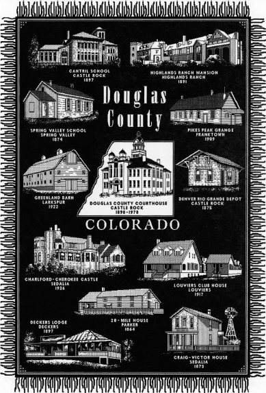 Historic Douglas County Inc created this commemorative coverlet to illustrate - photo 1