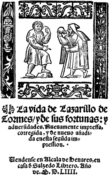 Title page of Lazarillo de Tormes printed at Alcal de Henares in 1554 one of - photo 1