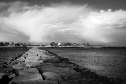 Seacoast jetty located in Odiorne Point State Park in Rye New Hampshire Photo - photo 3