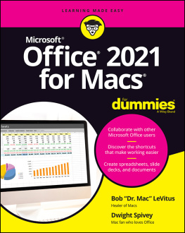 Bob LeVitus - Office 2021 for Macs for Dummies
