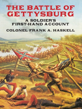 Frank A. The Battle of Gettysburg: A Soldiers First-Hand Account