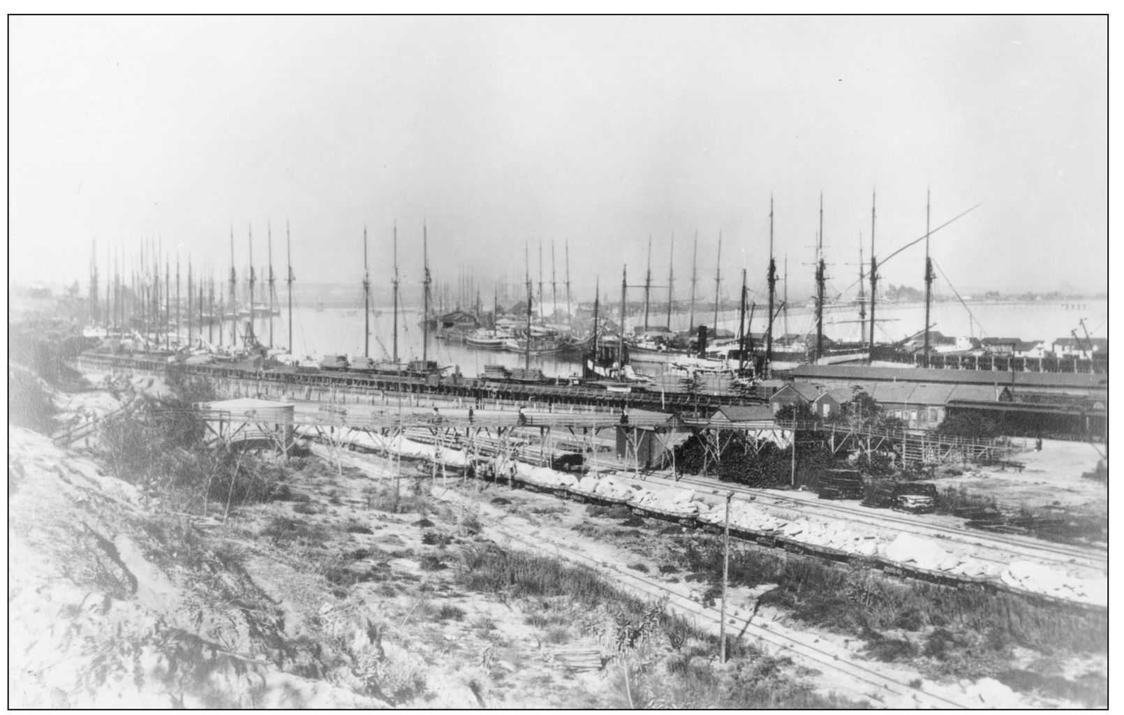 The main channel and Terminal Island can be seen before the breakwater was - photo 9