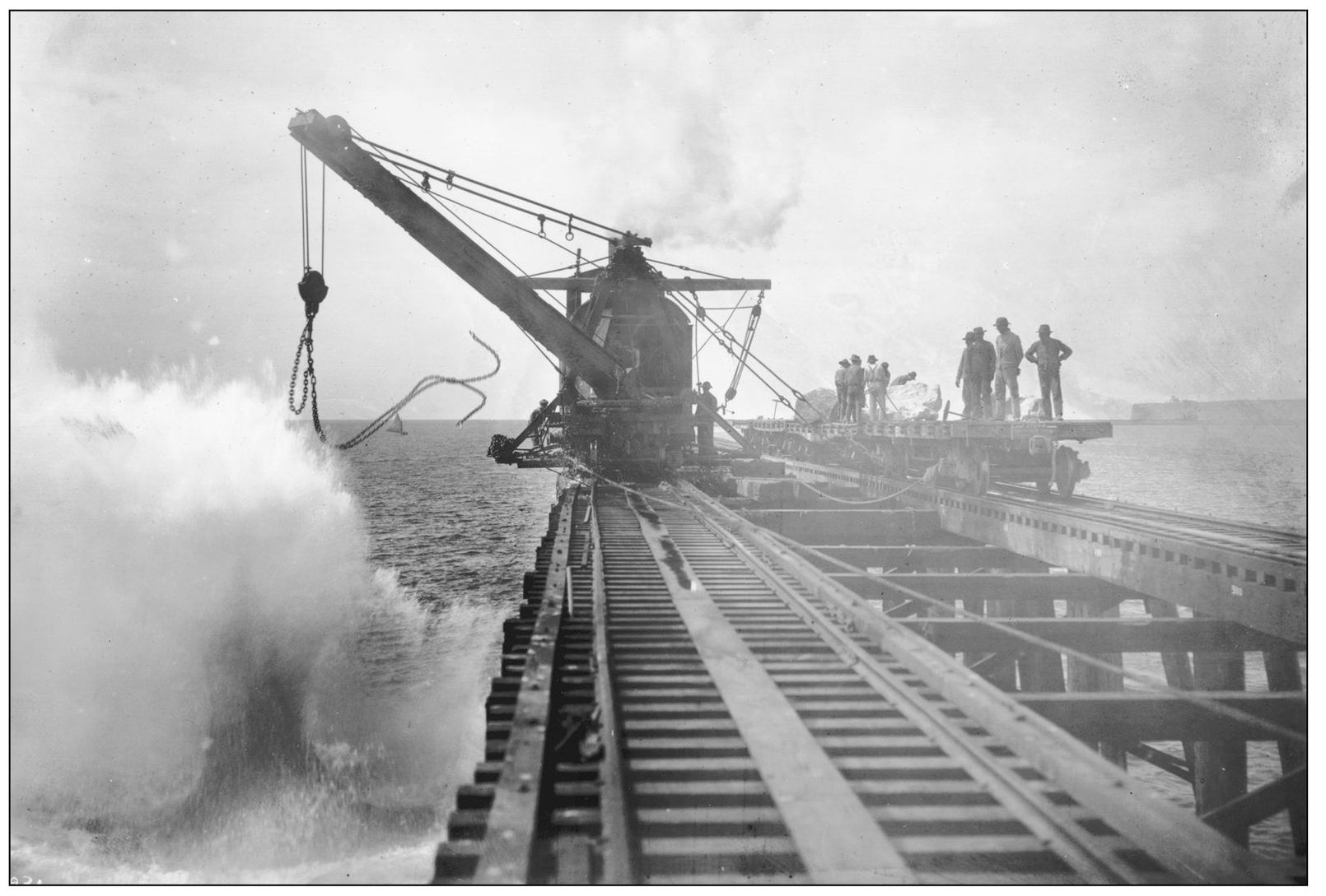 Some of the stones used in the breakwater weighed from 6000 to 16000 pounds - photo 11