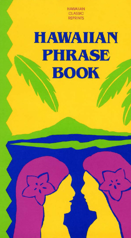 Charles E. Tuttle Publishing Hawaiian Phrase Book