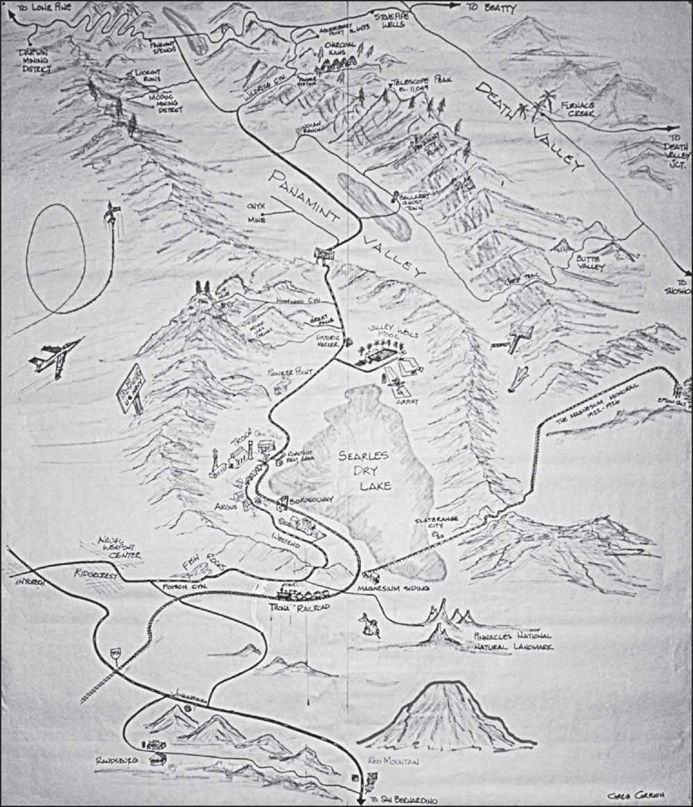 Greg Corrion a native of Trona and 56-year resident drew this map of Searles - photo 2