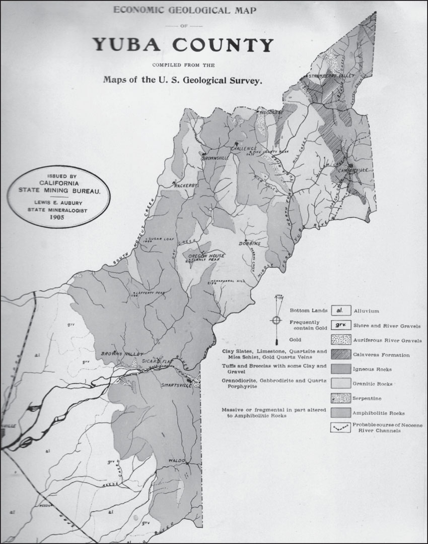 This 1905 map issued by the California State Mining Bureau shows the reason - photo 2