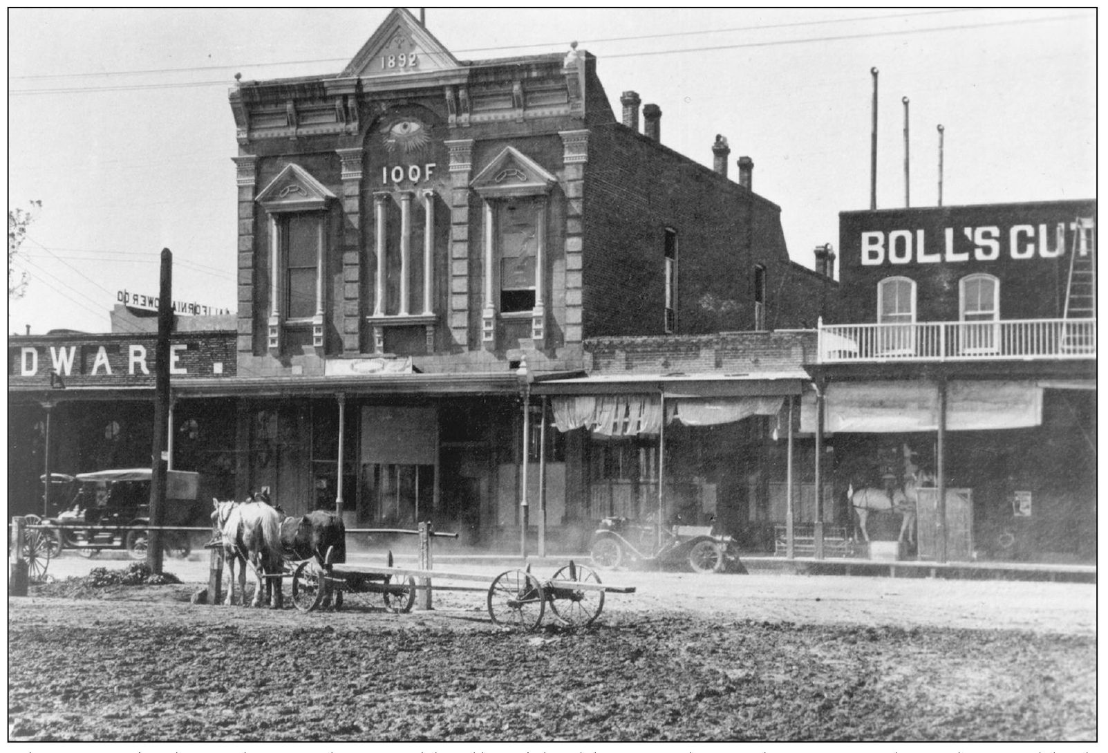 The IOOF Independent Order of Odd Fellows building was located prominently in - photo 12