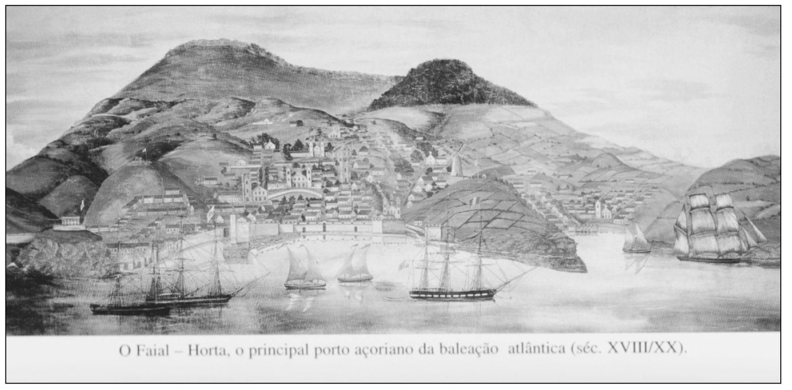 HORTA PRINCIPAL PORT FAIAL AZORES This painting by Benjamin Russell and - photo 4