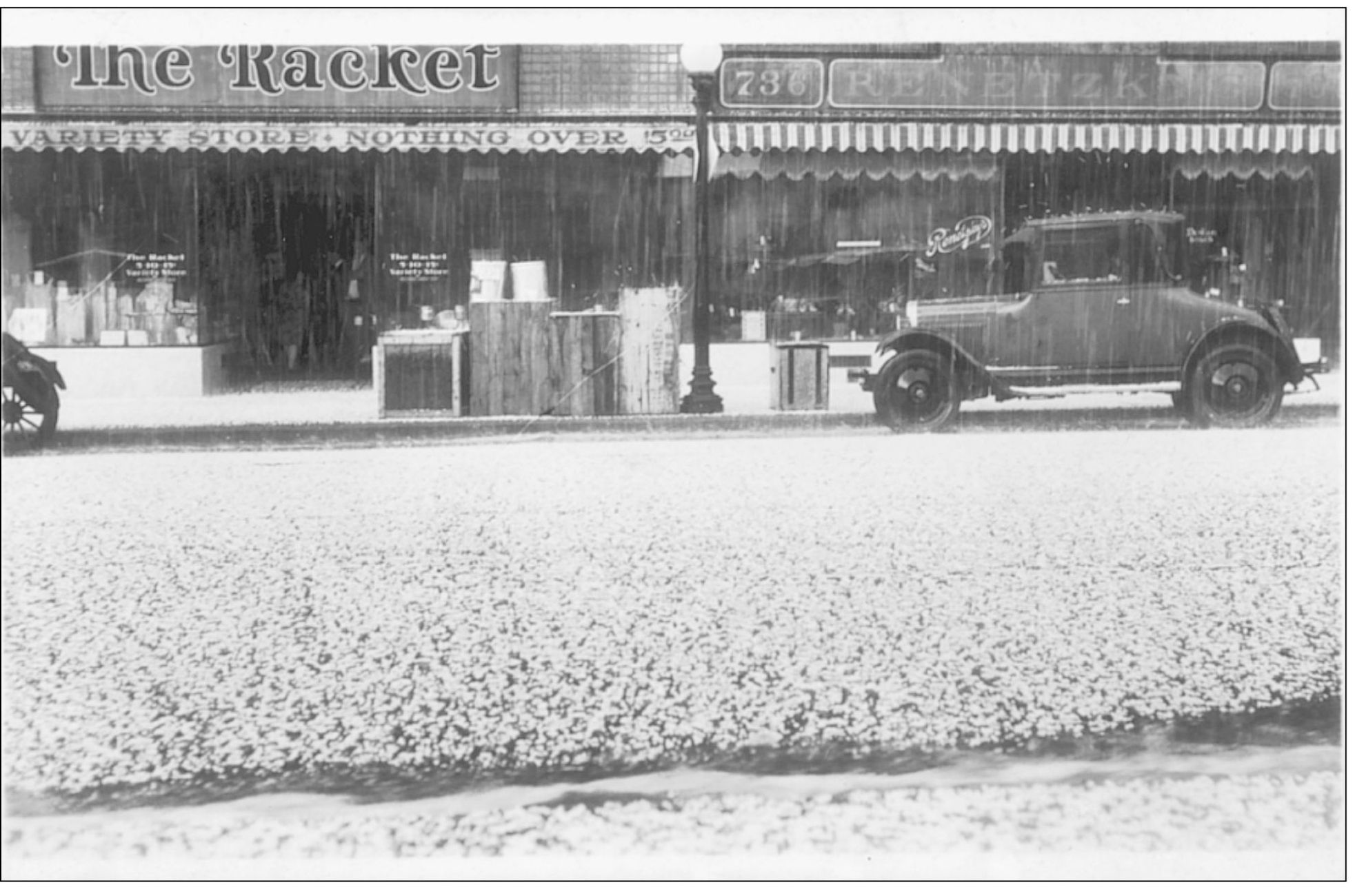 This postcard captures the great hailstorm of San Luis Obispo on June 6 1922 - photo 6