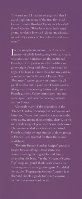 Rosalind Creasy - Edible French Garden