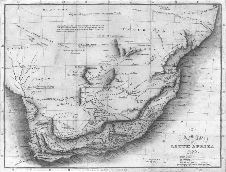 An 1840s map of South Africa then mainly unexplored An original and rare - photo 2