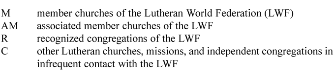 GENERAL SUMMARY 2009 MEMBERSHIP FIGURES OF LUTHERAN CHURCHES 2009 - photo 1