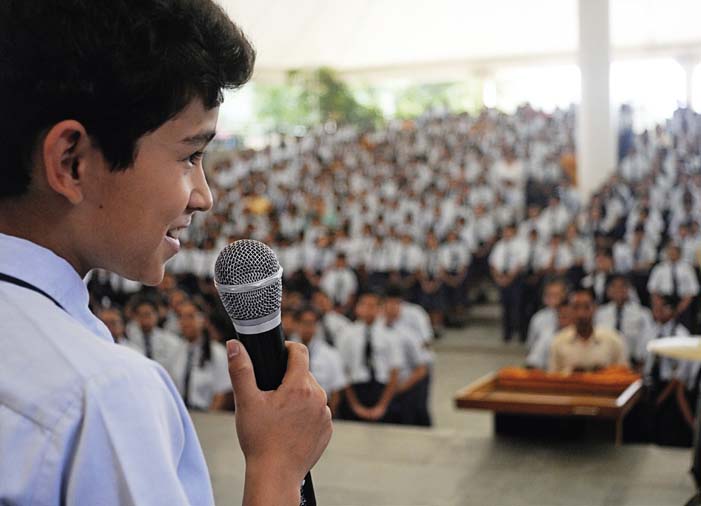 Today I get a chance to address the whole school I enjoy public speaking Of - photo 12