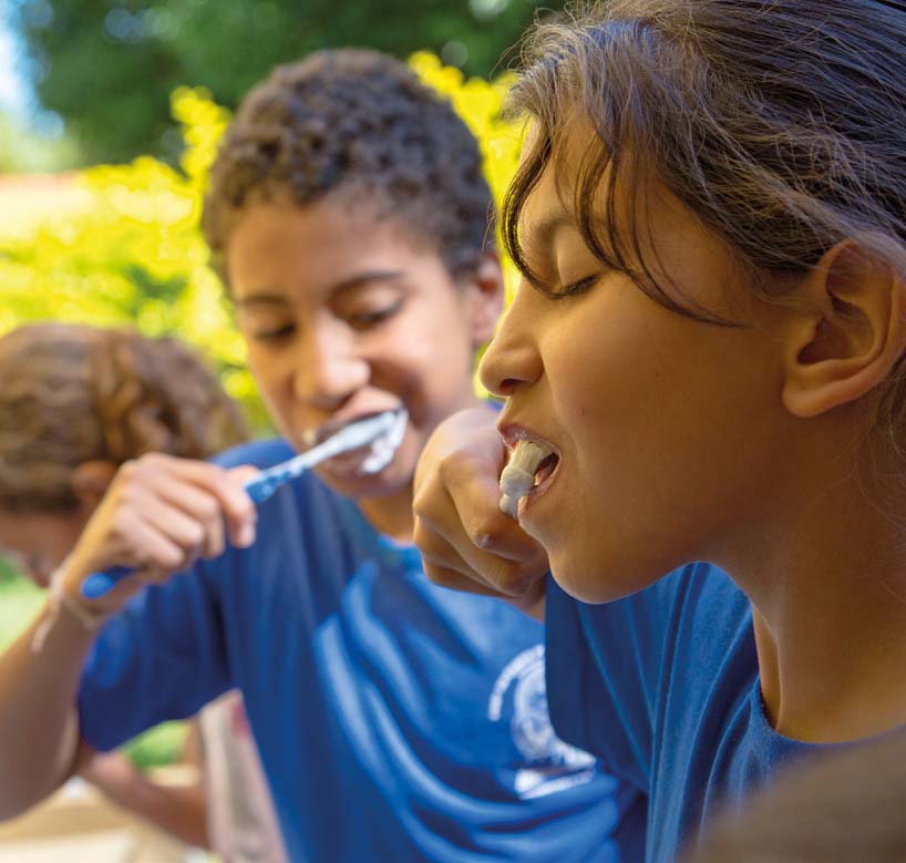 When lunch is finished we brush our teeth ready for the afternoons classes - photo 18