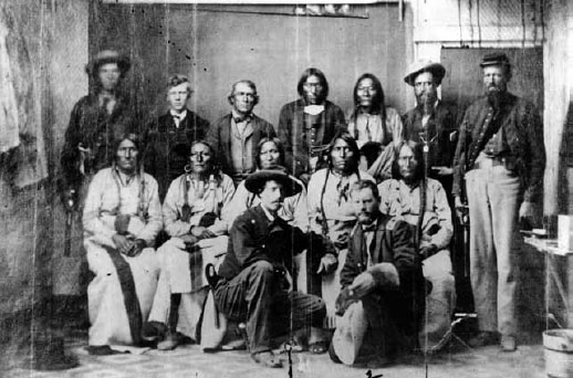 Group portrait from the Camp Weld Council Seated in middle row left to right - photo 2