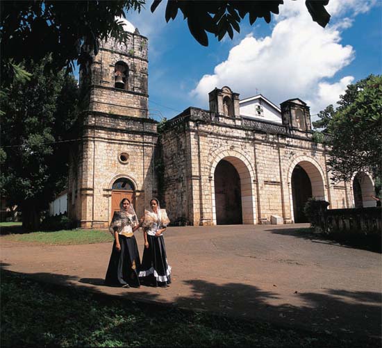 At the courtyard of Pilar Church near Ozamis City in northern Mindanao ladies - photo 6