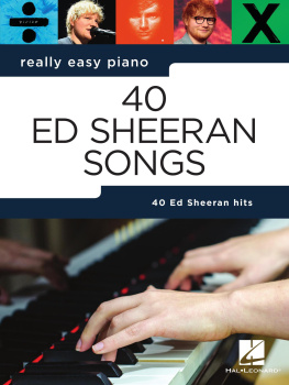 Ed Sheeran Ed Sheeran: Really Easy Piano Songbook