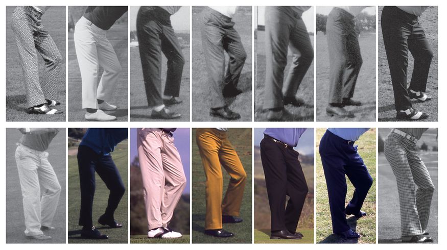 Straightening the right leg on the backswing is one of the distinctive moves of - photo 6