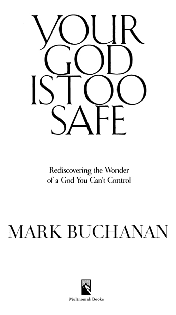 YOUR GOD IS TOO SAFE published by Multnomah Books published in association with - photo 2