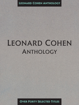 Leonard Cohen - Leonard Cohen Anthology (Songbook)