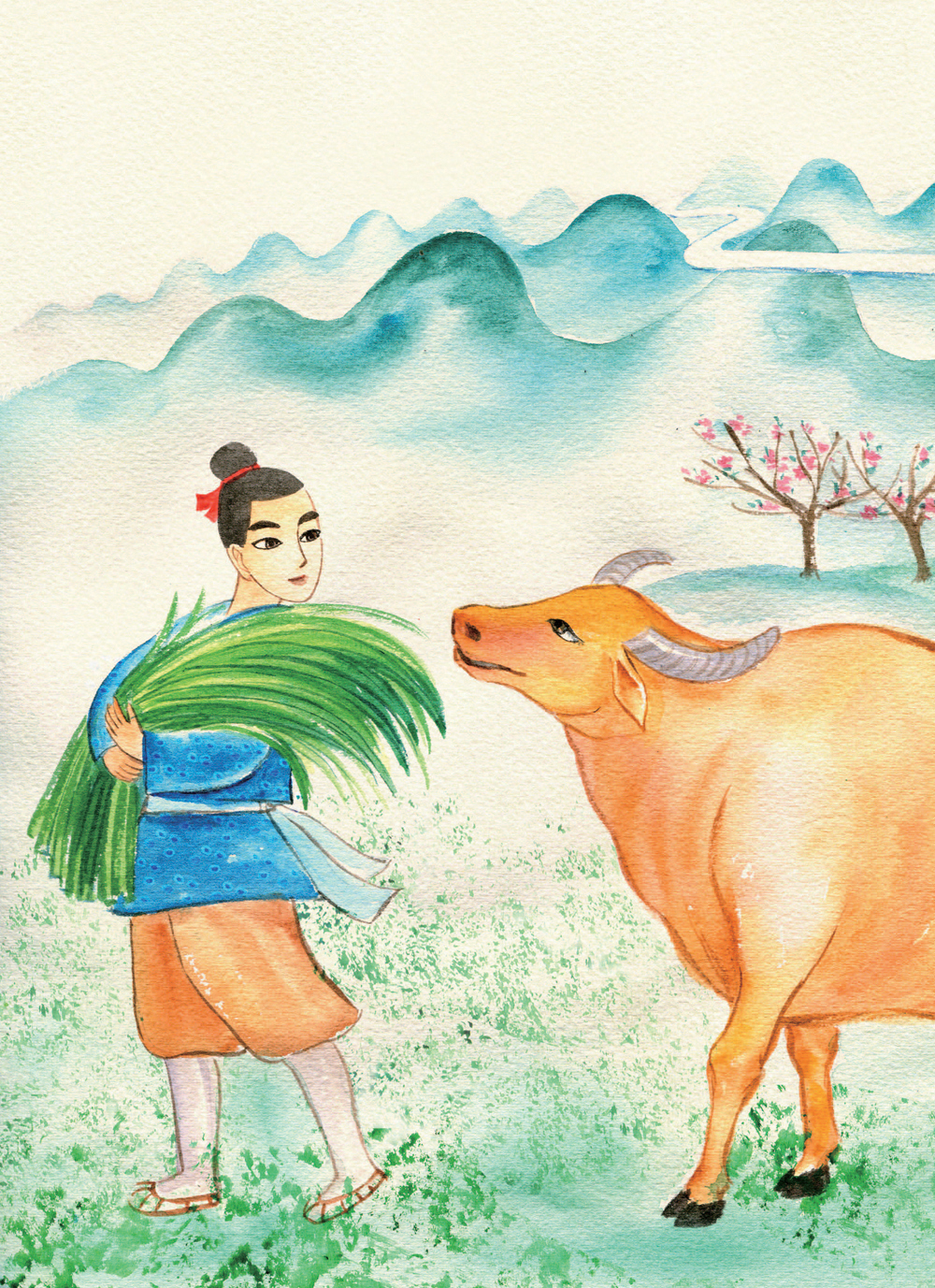 One day the ox suddenly spoke and said to Niulang Thank you for taking good - photo 8