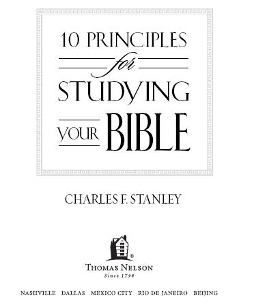 2008 by Charles F Stanley All rights reserved No portion of this book may be - photo 2