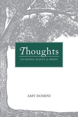 Amy Domini - Thoughts on People, Planet & Profit