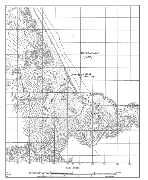 Copy of the map issued to the Connolly Task Force in May 1945 The outpost - photo 5