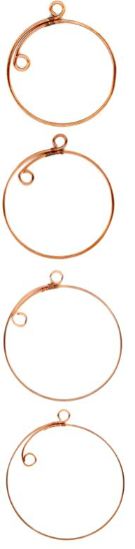 From top to bottom the wire gauges used for these hoops are 14 16 18 and - photo 10