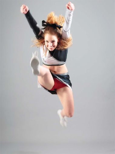 Standard cheerleading includes jumps that require athletic ability strength - photo 13