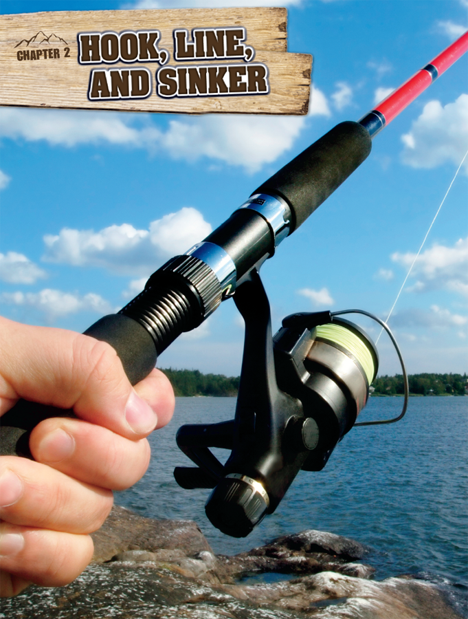 spinning reel and rod Modern fishing has come a long way from stone hooks and - photo 9