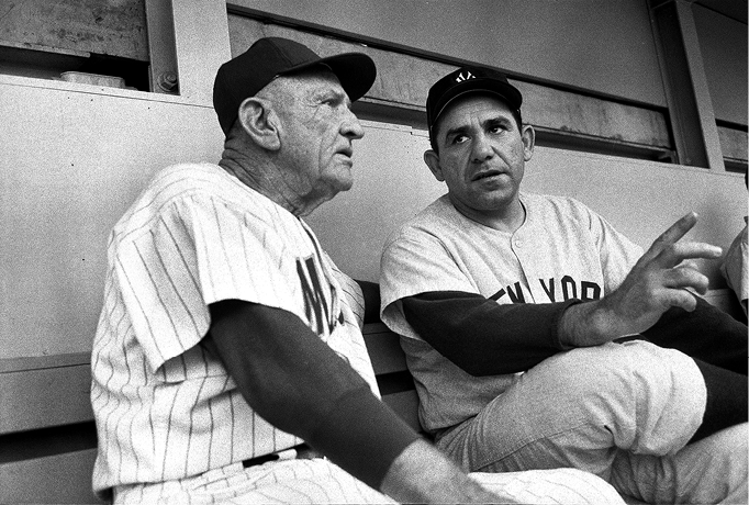 Casey Stengel then manager of the Mets and Yogi Berra then manager of the - photo 7