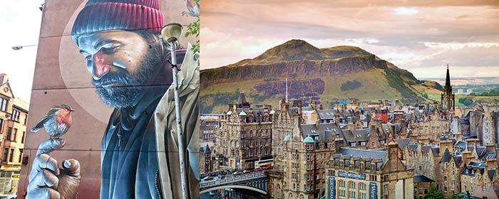 Building-size murals enliven Glasgows streets Arthurs Seat hovers over - photo 7